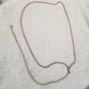 New Pink Crystal Bikini Waist Chain